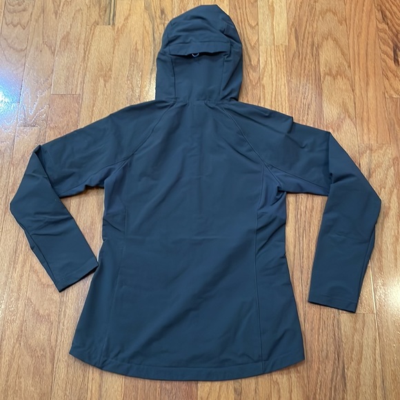 KUHL Projekt XS Dark Gray Black Pop Over 1/4 zip pockets have zipper hood visor - Picture 11 of 16